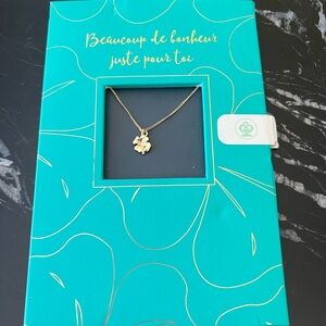Draeger Paris 4 lead clover necklace brand new
